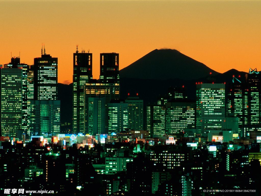 夜晚城市风景