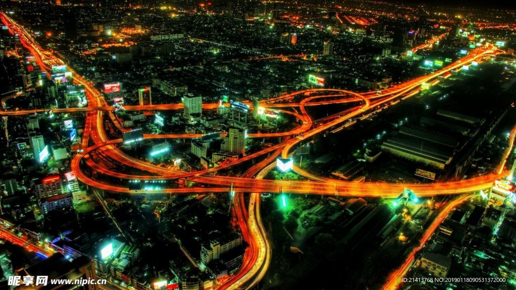 夜晚城市风景
