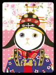 戴帽子的猫