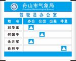 人员去向牌