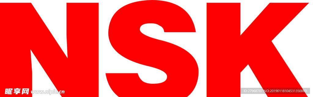 日本NSK轴承矢量标志logo