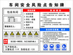 车间安全风险点告知牌