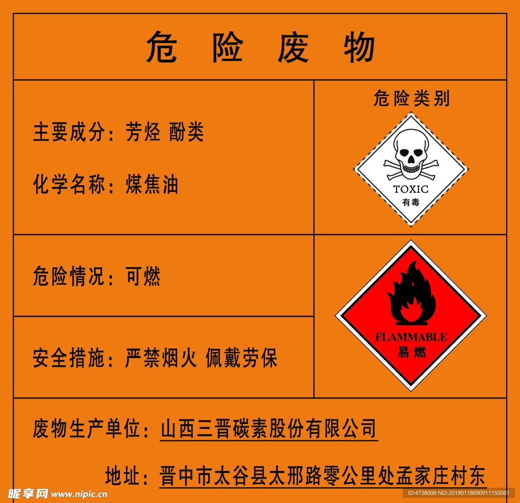 危险废物标识牌