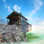 悬崖 酒店 风景 度假 大气