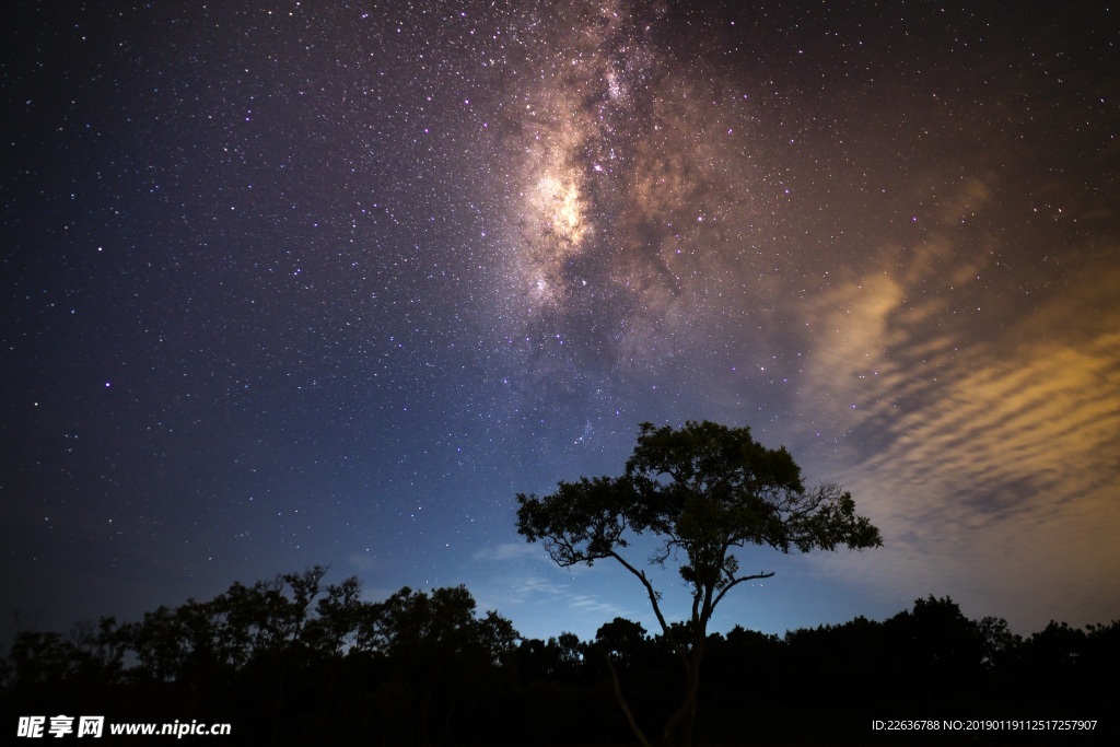 星星夜晚夜景黄昏超清8k素材