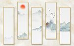 中式石纹背景墙
