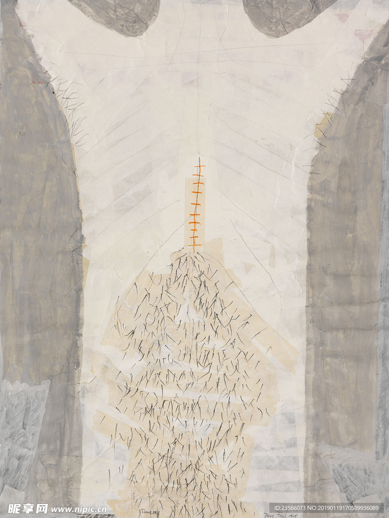 彩色油画抽象艺术装饰画绘画