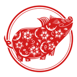 猪剪纸