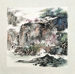 刘俊良作品中国风山水画传统绘画