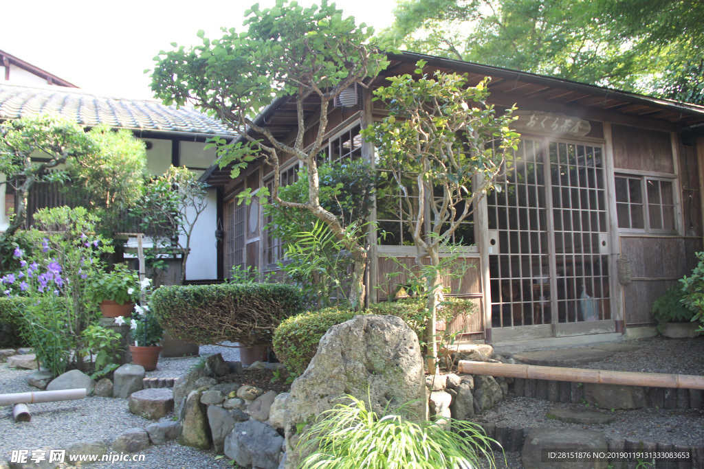 日本摄影素材日式庭院