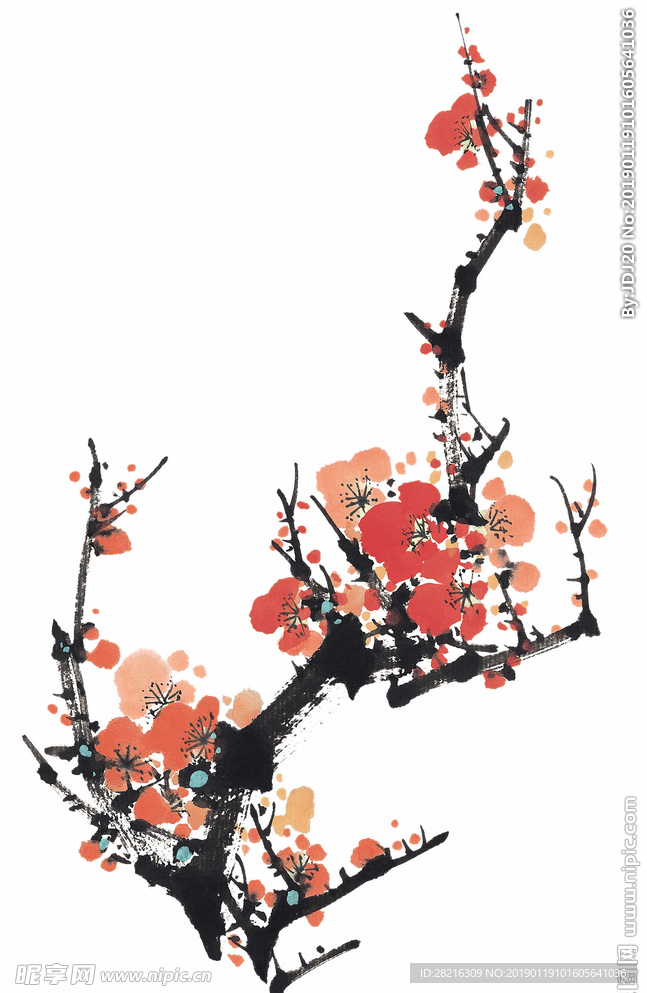 水墨梅花