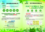 绿色空气污染环保宣传单正反面