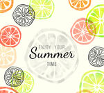夏日鲜橙素材图片