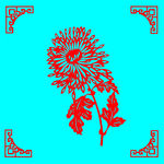 花卉剪纸