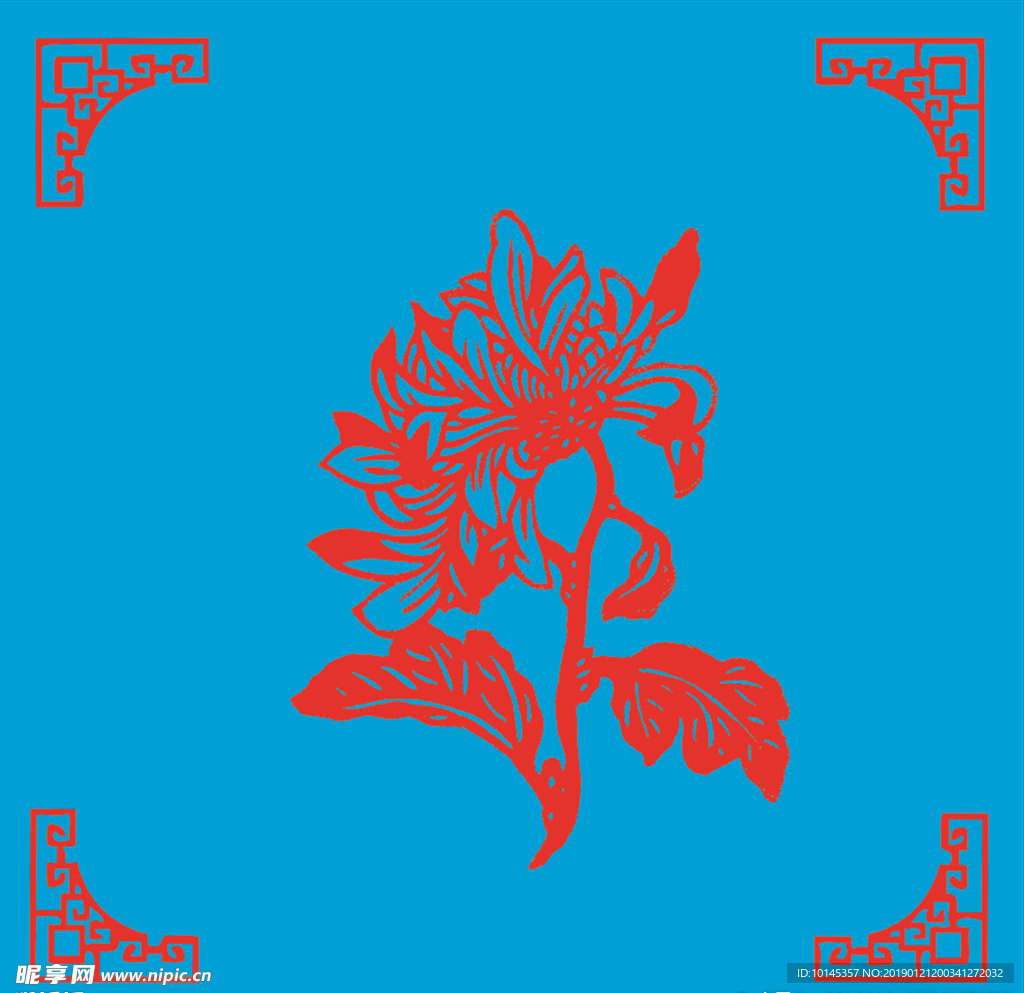 花卉剪纸