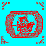 养渔剪纸