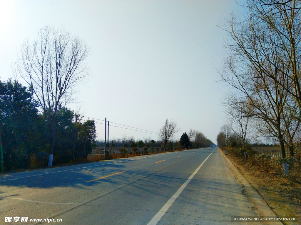 美丽的乡村道路风景