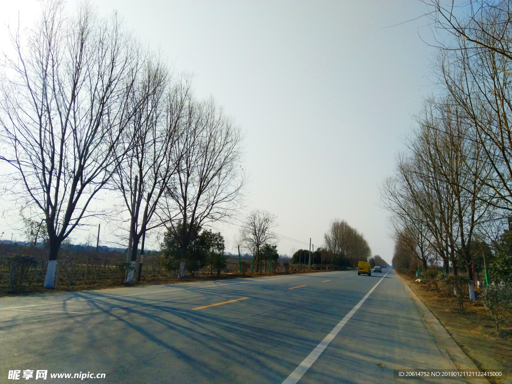 美丽的乡村道路风景