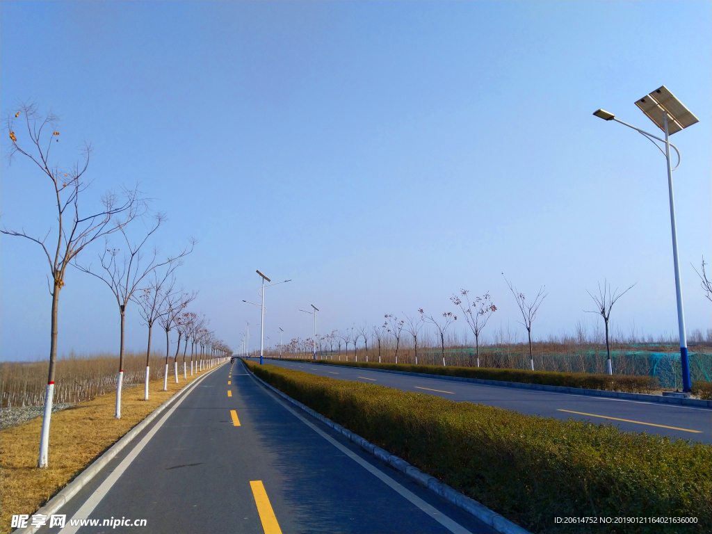 美丽的乡村道路风景