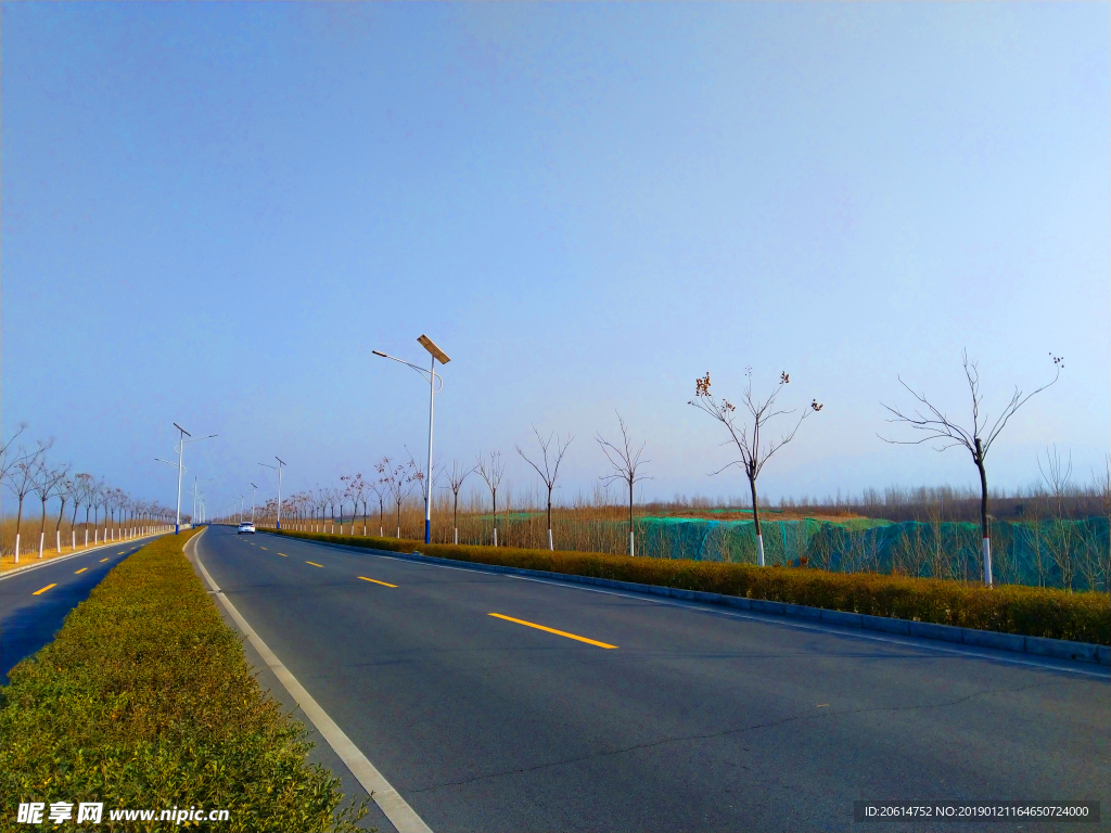 美丽的乡村道路风景