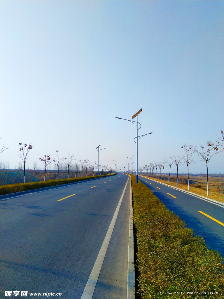 美丽的乡村道路风景