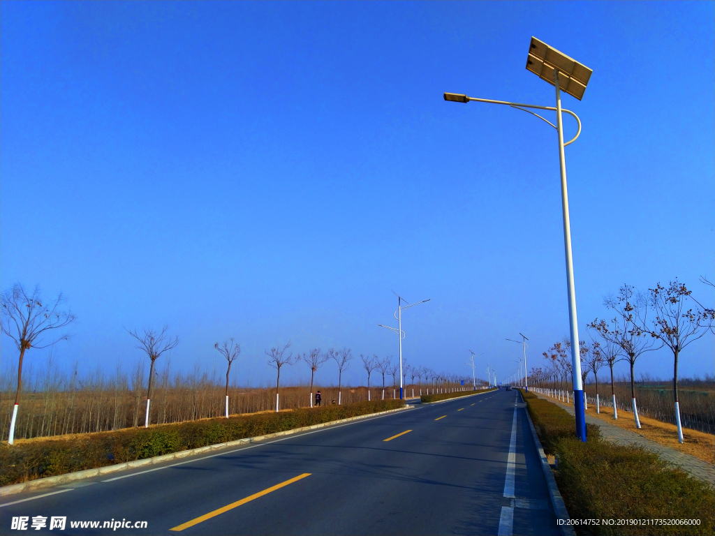 美丽的乡村道路风景