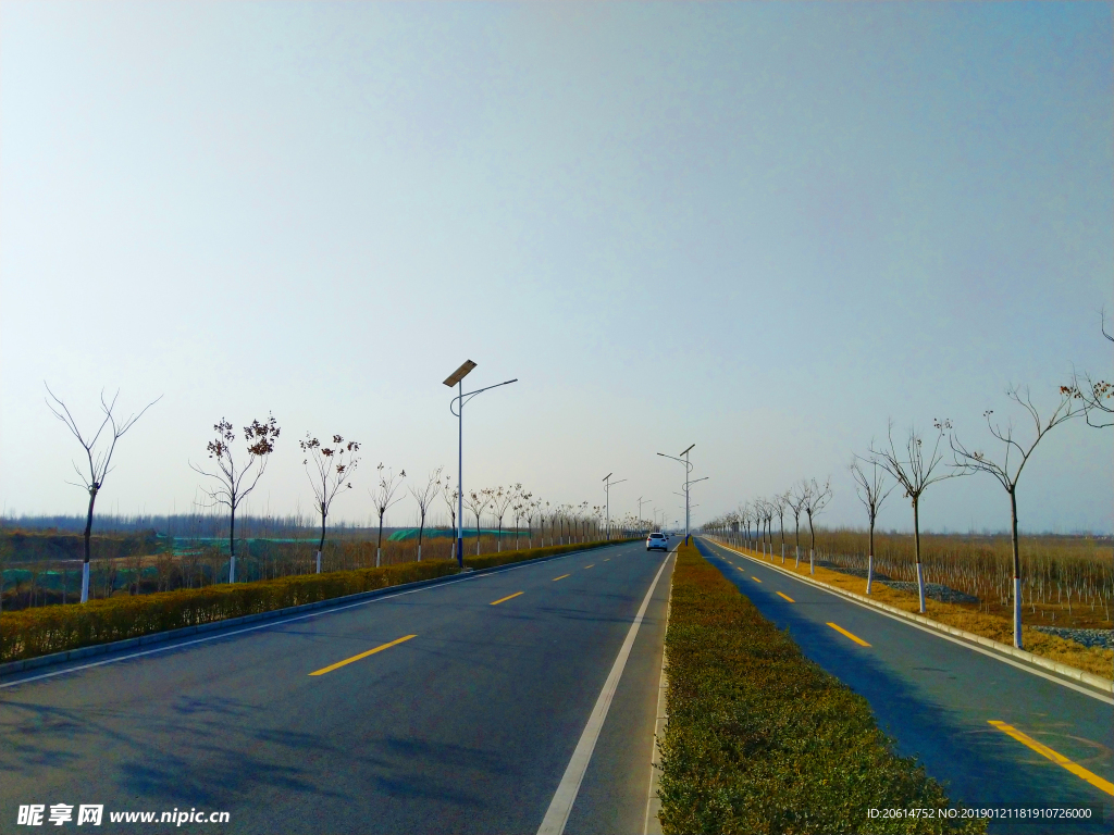 美丽的乡村道路风景