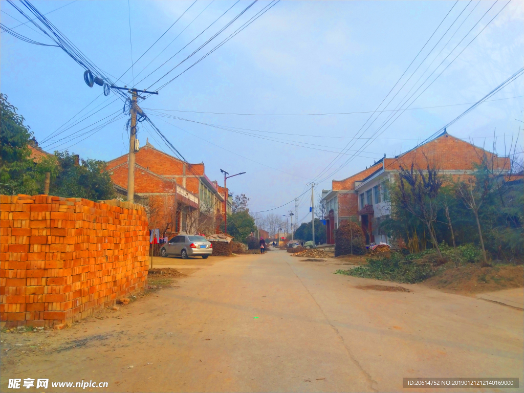 美丽的乡村道路风景