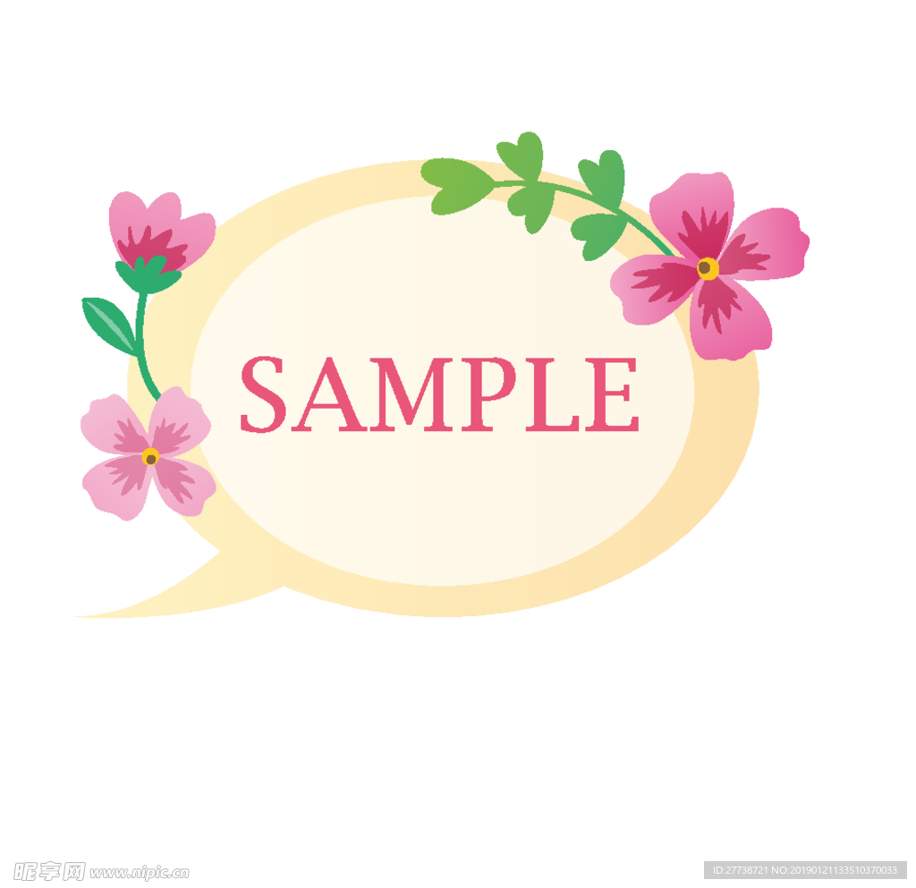 矢量花纹边框AI文件
