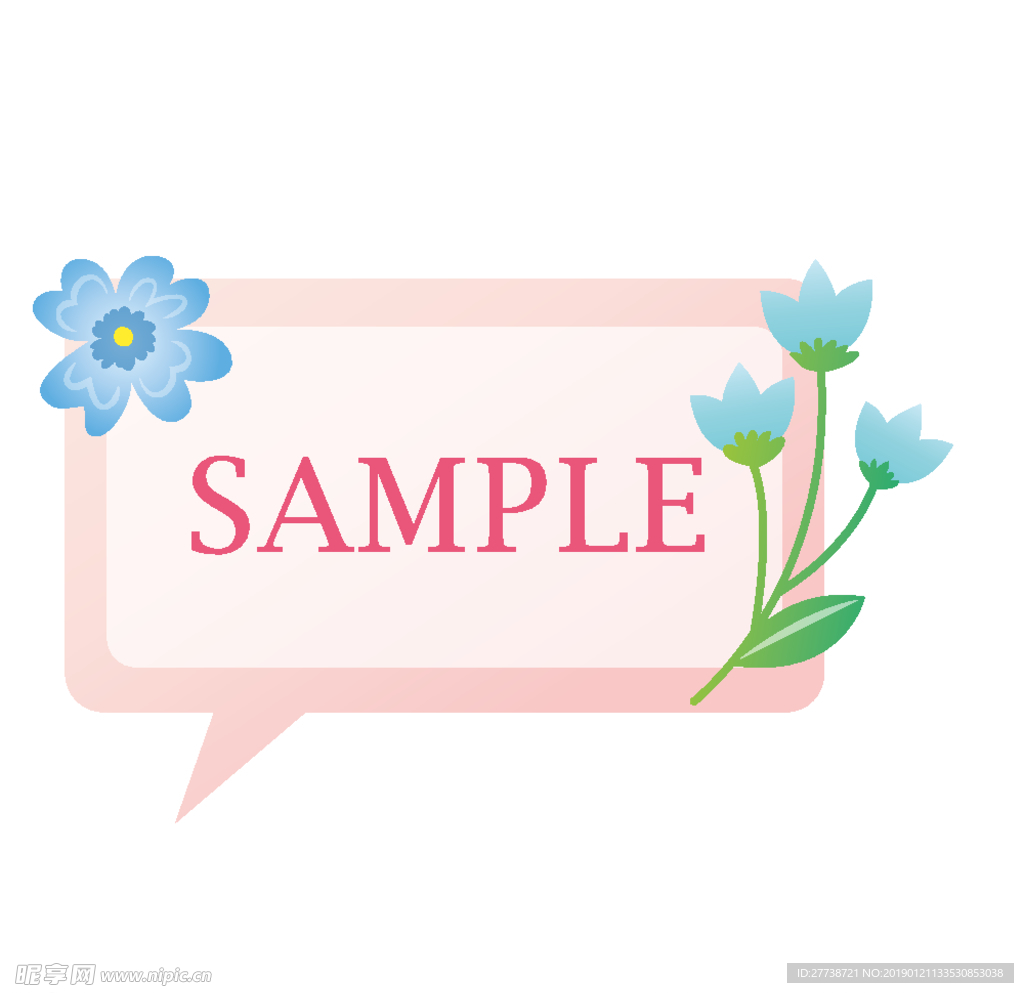 矢量花纹边框AI文件