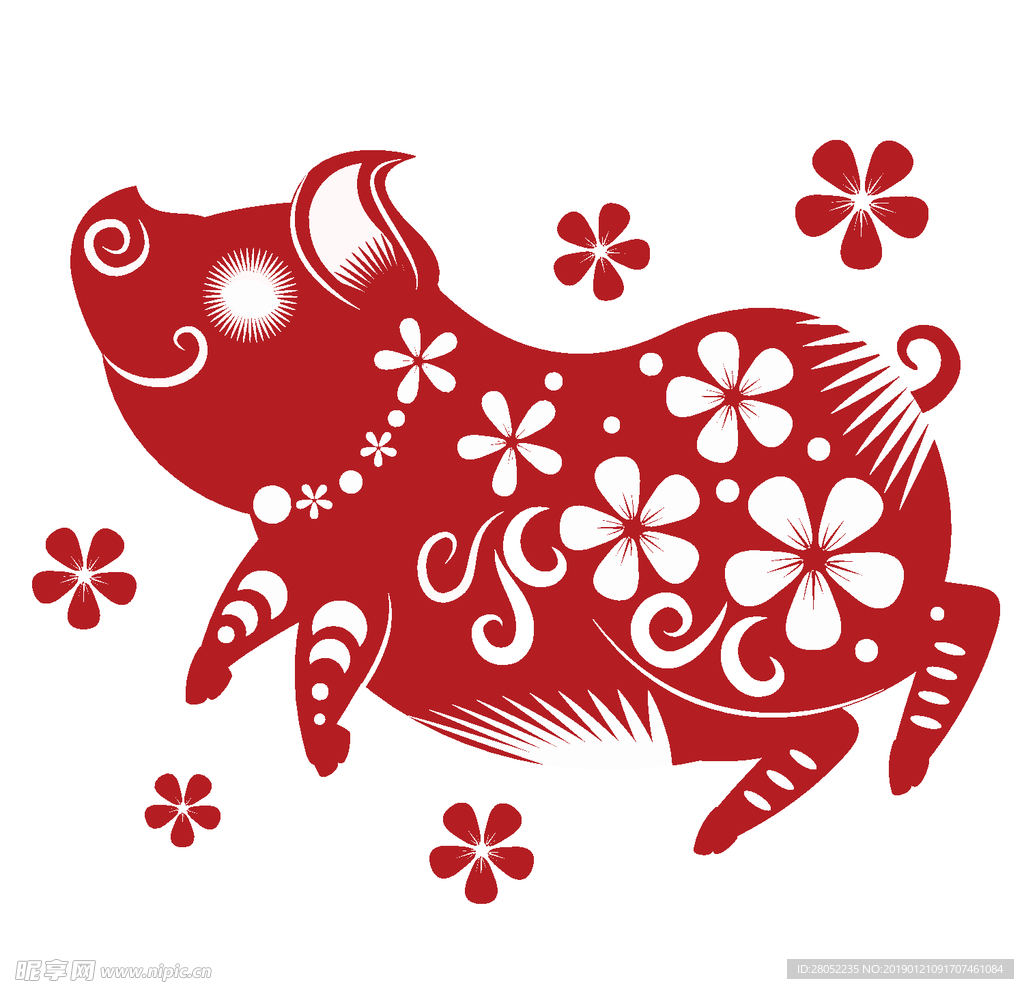 矢量猪