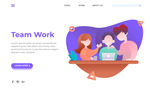 商务科技感办公UI插图