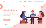 商务科技感办公UI插图