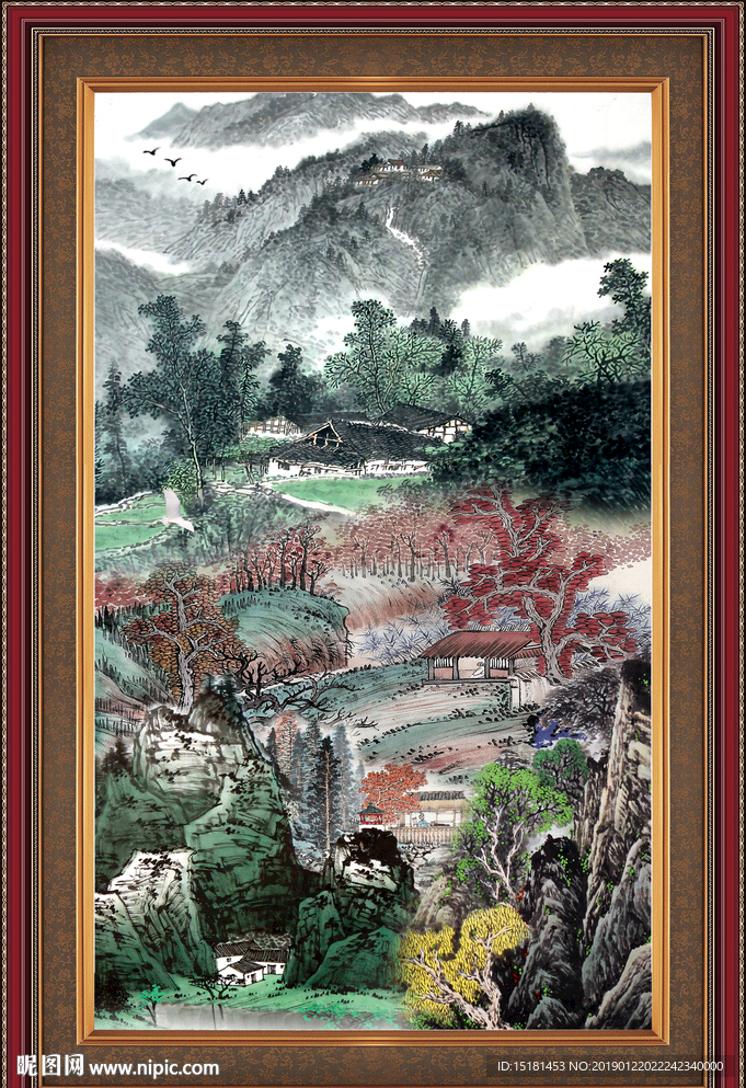 巨幅山水