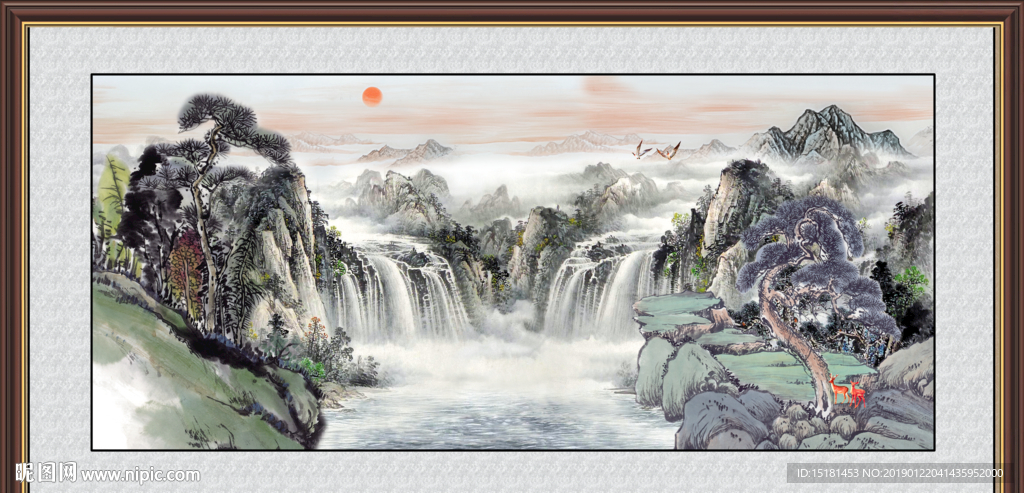 山水国画