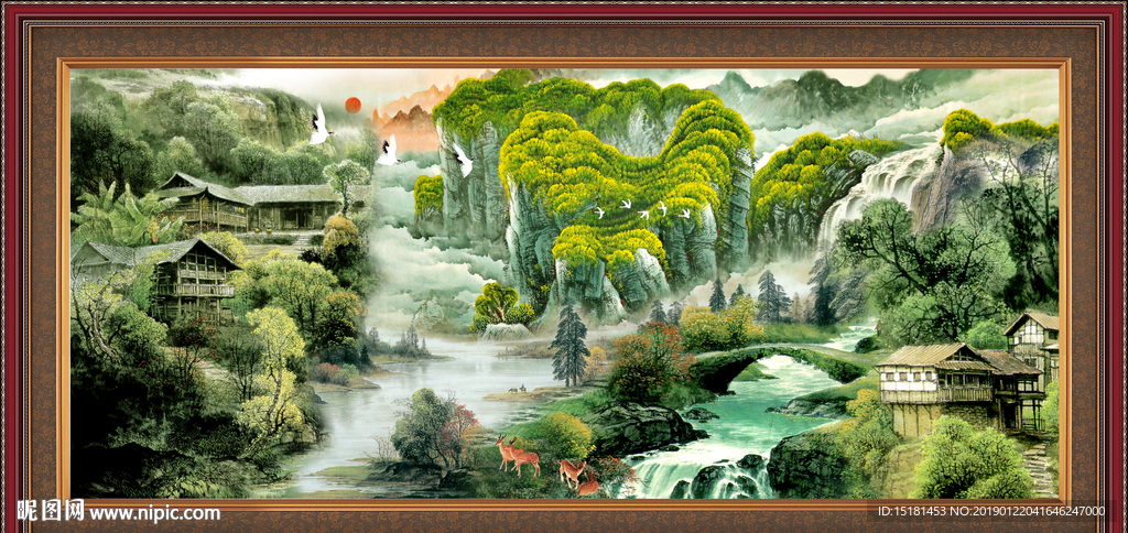 巨幅山水