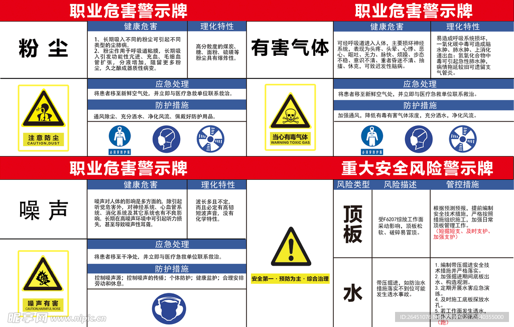 警示牌