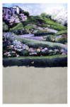 风景 水彩画