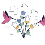 可爱卡通小鸟动物AI文件
