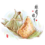 手绘端午节粽子