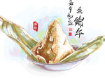 手绘端午节粽子
