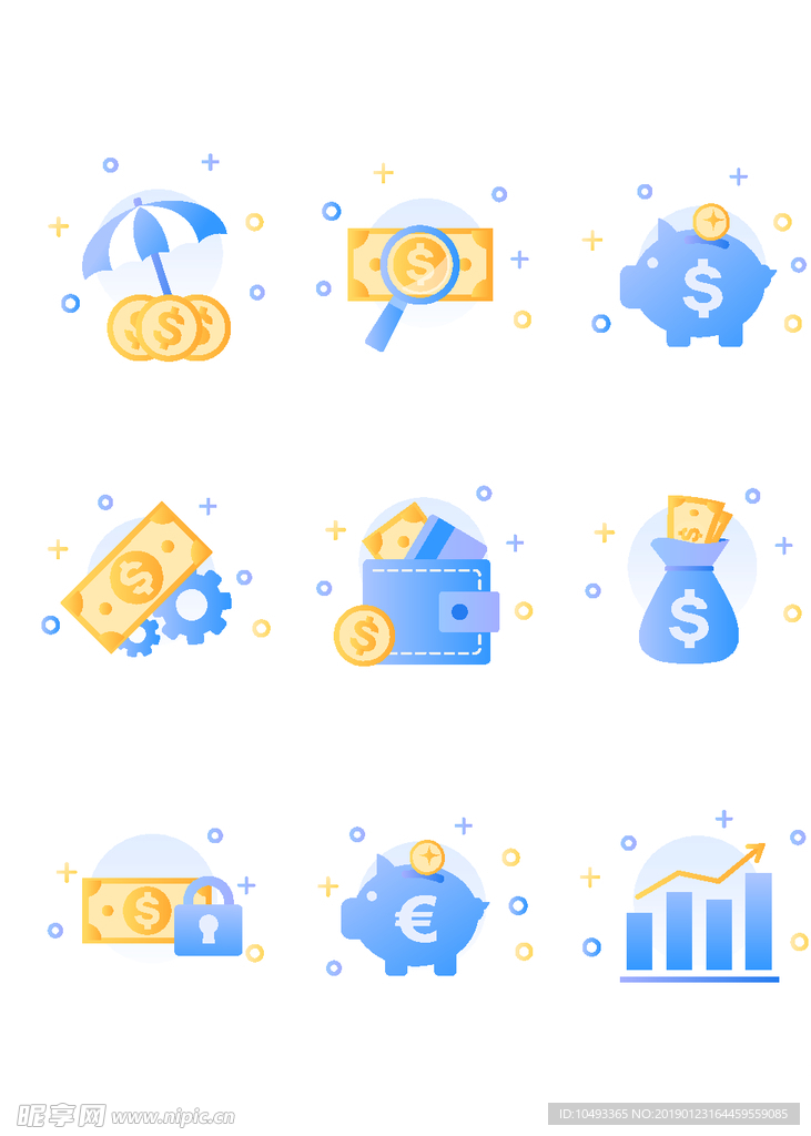金融元素图标