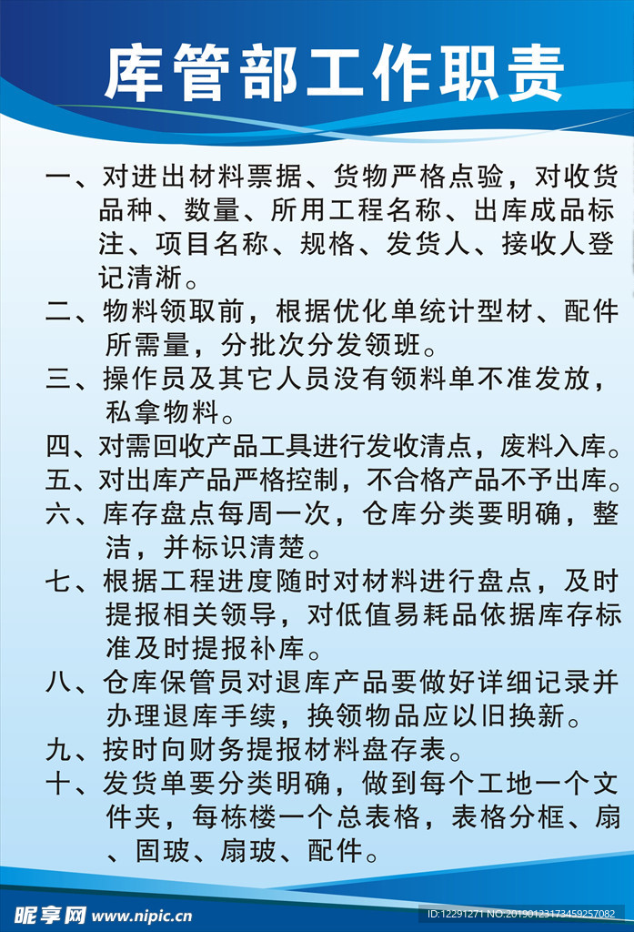 工作职责制度