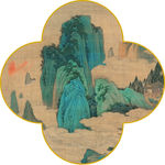 新中式 梅花画框 山水画