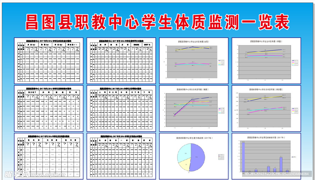 学校学生体质检测一览表