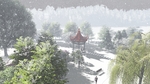 游园局部雪景效果图