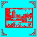人民公园剪纸