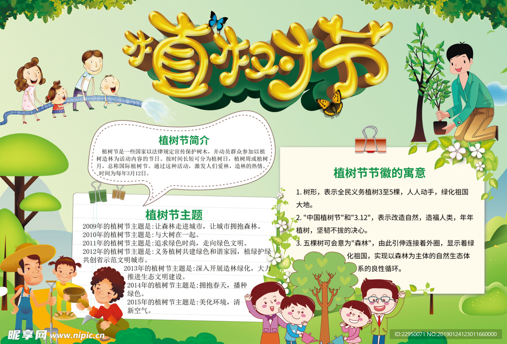 植树节小报