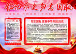 铭记历史勿忘国耻爱国风格红色背