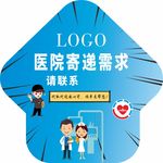 快递地贴车贴